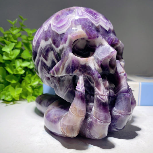 5.0" Unique Dream Amethyst Skull Carvings Bulk Wholesale