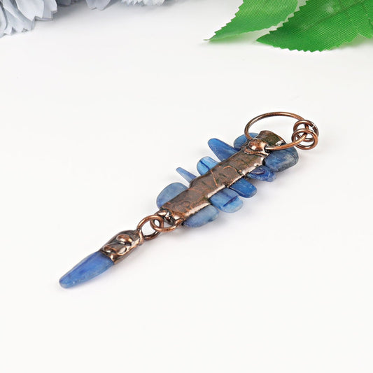 4.2" Kyanite Pendant for Jewelry Key Chain DIY Wholesale Crystals