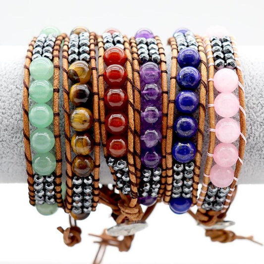 Hand-knitted Crystal Stone Bracelets Wholesale Crystals
