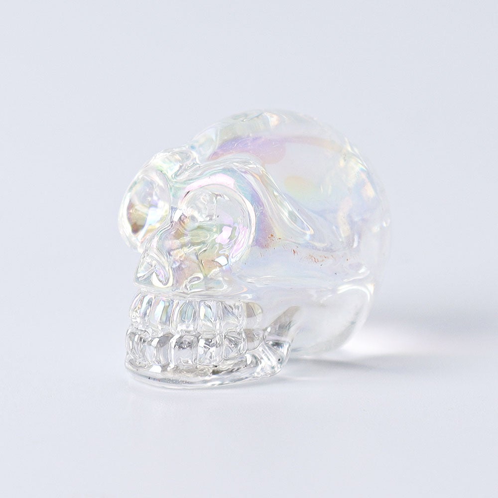 1" Aura Skull  Angel Crystal Carvings （Random sending color） Wholesale Crystals