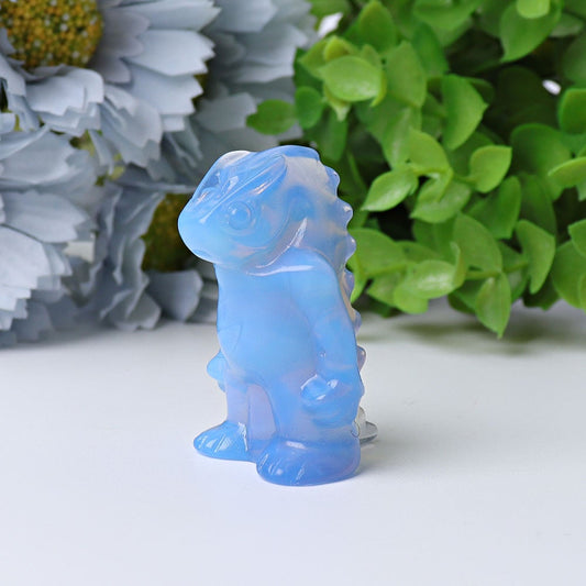 1.88" Blue Opalite Dinosaur Crystal Carving Wholesale Crystals