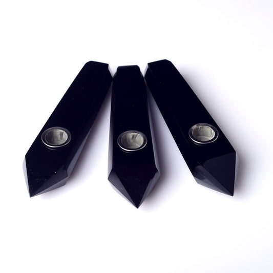 Obsidian Smoking Pipe wholesale support mixed customization Wholesale Crystals