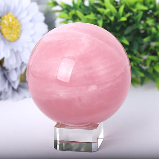 2.0"-4.5" Rose Quartz Sphere Wholesale Crystals