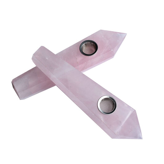 Rose Quartz Smoking Pipe wholesale support mixed customization Wholesale Crystals