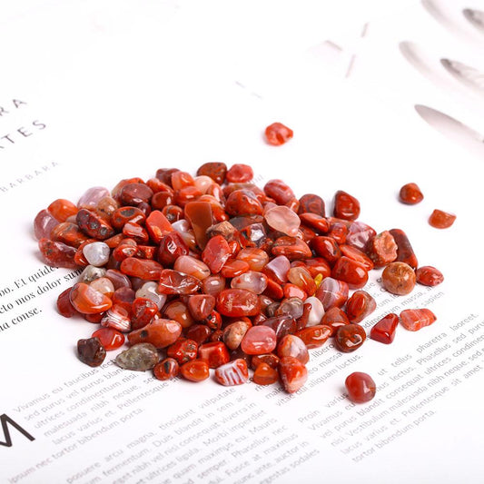 0.1kg Carnelian Crystal Chips 7-9mm Wholesale Crystals