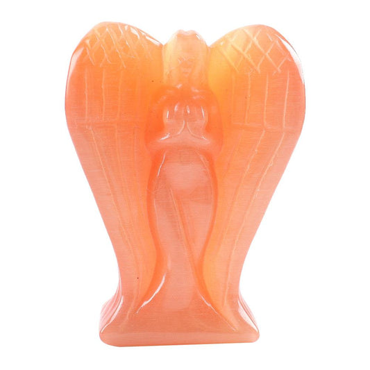 Hand Carved Cat Eye Crystal Angel Figurine Statue Wholesale Crystals