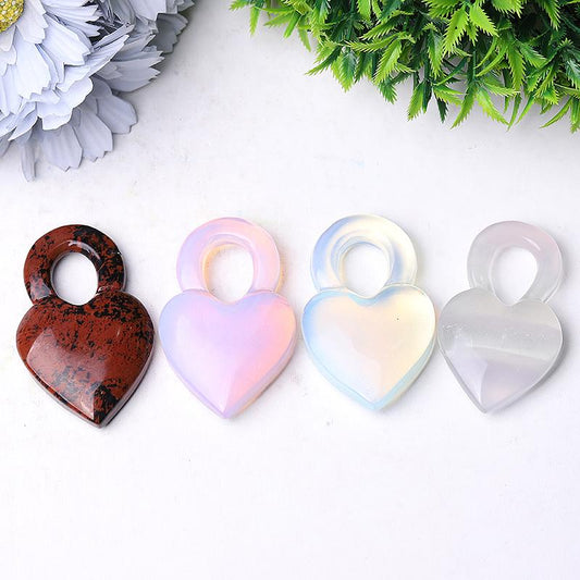2.6" Heart Crystal Carvings Wholesale Crystals