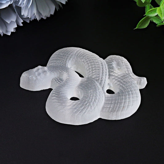 3.2" Selenite Snake Crystal Carvings Wholesale Crystals