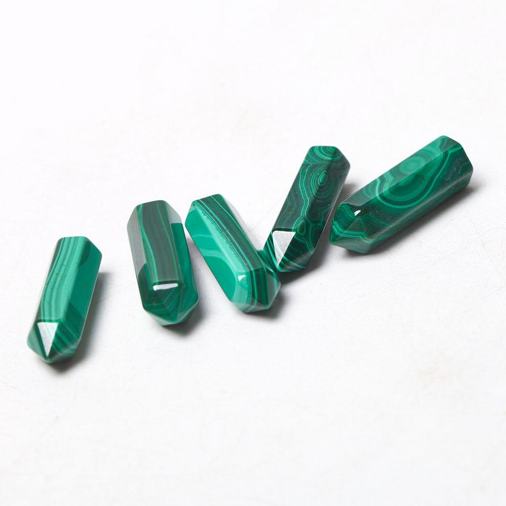 1" Natural Malachite Crystal Tiny Points For DIY Discount Wholesale Crystals