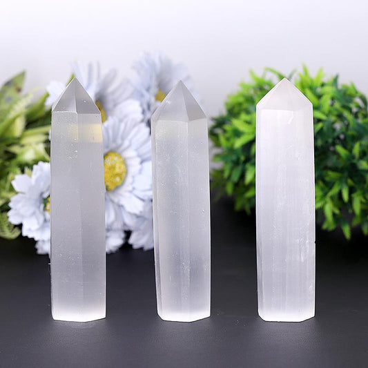 High Quality Selenite Points Healing Crystal Tower Wholesale Crystals