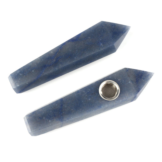 Blue aventurine Smoking Pipe wholesale support mixed customization Wholesale Crystals