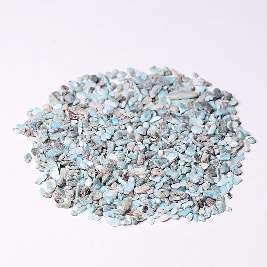 0.1kg 5-7mm Natural Larimar Chips Crystal Chips for Decoration Wholesale Crystals