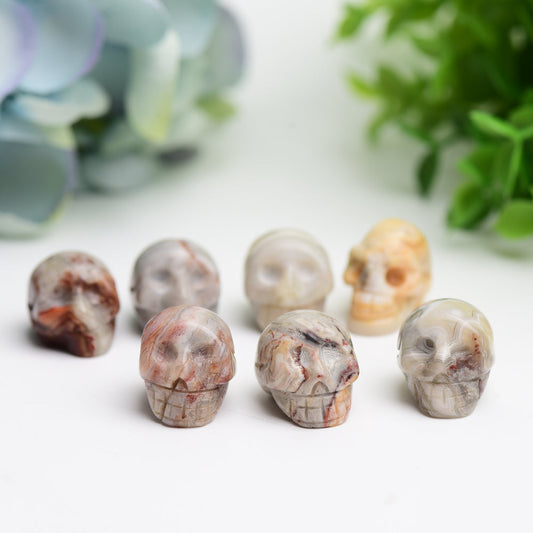 0.92" Mexican Onyx Mini Skull Crystal Carving Bulk Wholesale  Wholesale Crystals