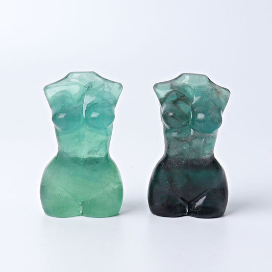 2.6" Fluorite Woman Model Crystal Carvings Wholesale Crystals
