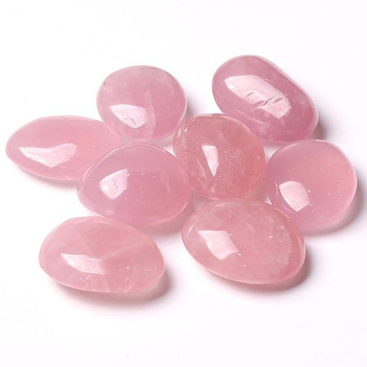 0.1kg 50mm-60mm Rose Quartz Tumbles Palm stones Wholesale Crystals