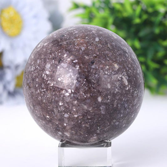 2.5"-4.5" Resin Lepidolite Sphere Wholesale Crystals