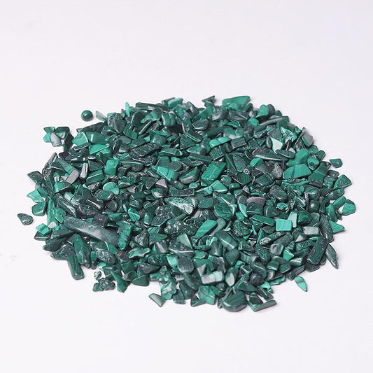 0.1kg 5-7mm Natural Malachite Chips Crystal Chips for Decoration Wholesale Crystals