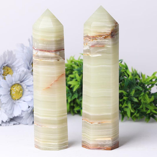 7.5'' Middle Size Afhan Jade Towers Serpentine Tower for Healing Wholesale Crystals