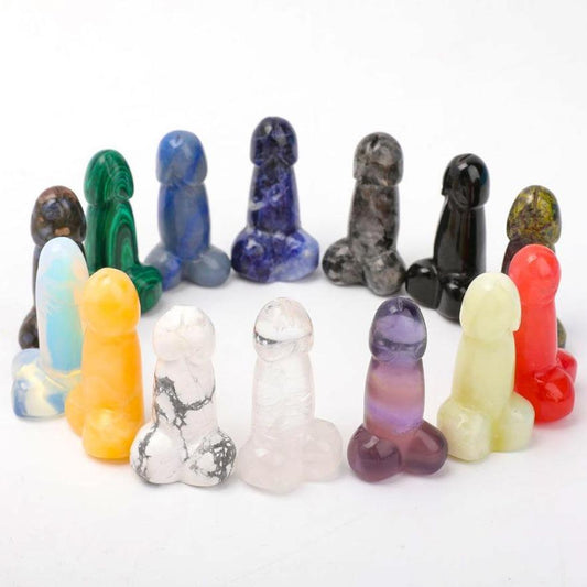 2" Crystal Penis Carvings Wholesale Crystals