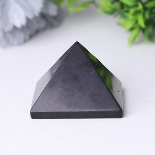 1.5"- 2.0" Shungite Pyramid Carvings Wholesale Crystals