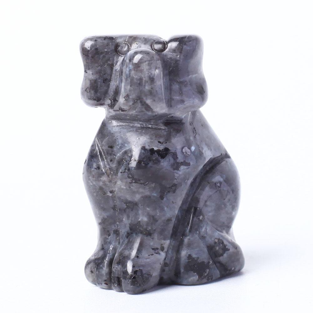 Hand Carved Polished Dog Figurine Crystal Carvings Wholesale Crystals