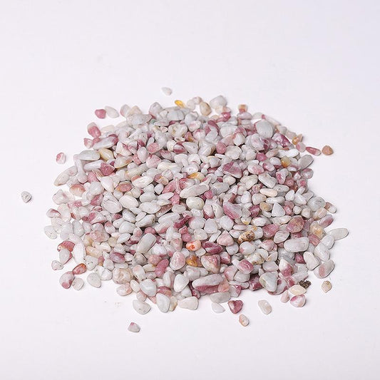 0.1kg 5-7mm Natural Pink Tourmaline Chips Crystal Chips for Decoration Wholesale Crystals