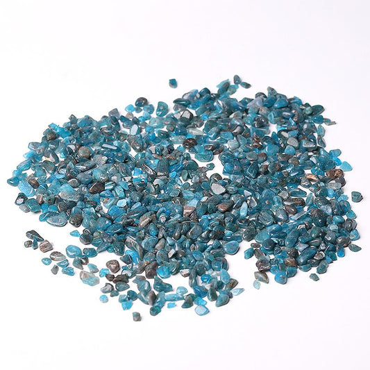 0.1kg 5-7mm Natural Blue Apatite Chips Crystal Chips for Decoration Wholesale Crystals