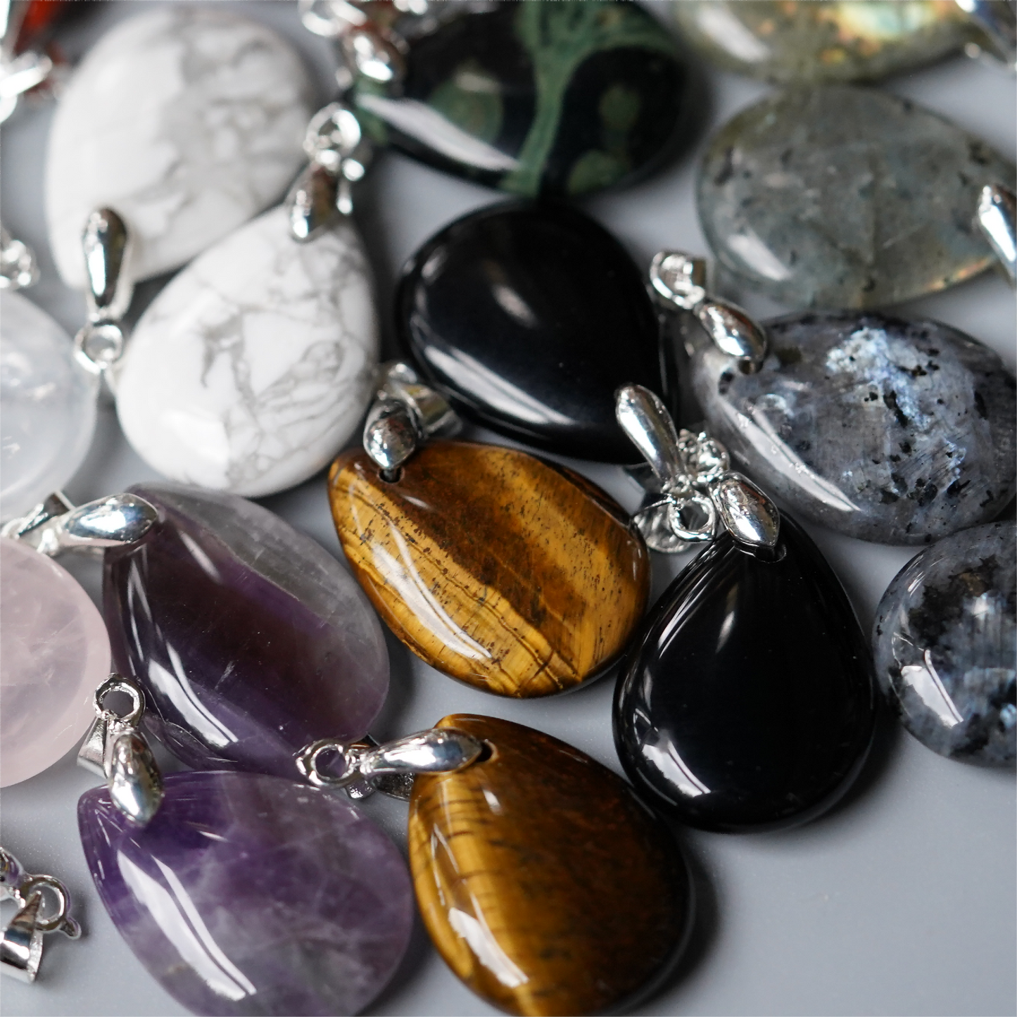 1.0" Mixed Crystal Water Drop Pendant Bulk Wholesale