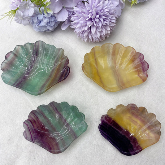 3.2"-3.6" Fluorite Shell Bowl Bulk Wholesale