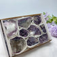 Purple Mica Raw Stone Collection Box Bulk Whoesale