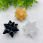 1.9" Mixed Crystal Merkaba Carvings Bulk Wholesale