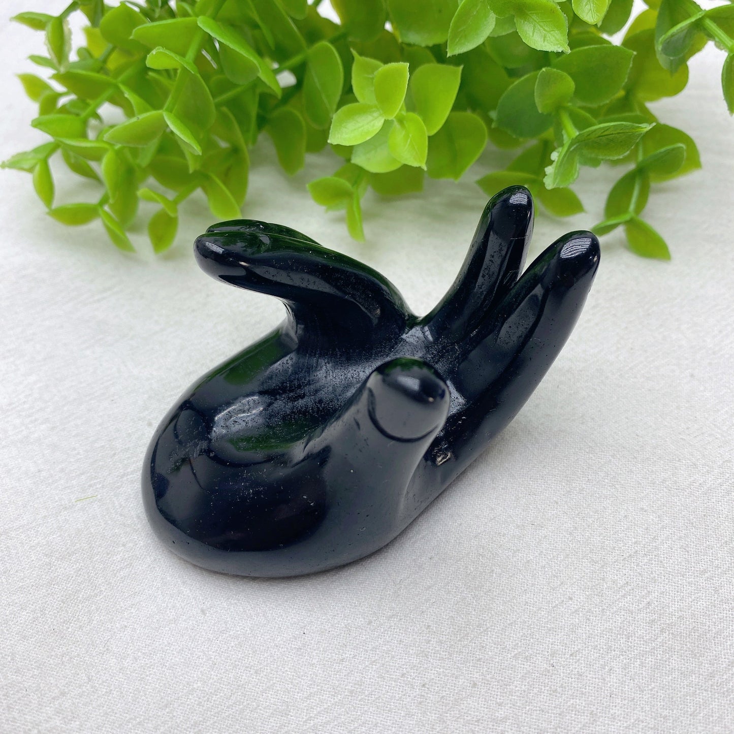 3.0" Fluorite Black Obsidian Hand Carving Bulk Wholesale