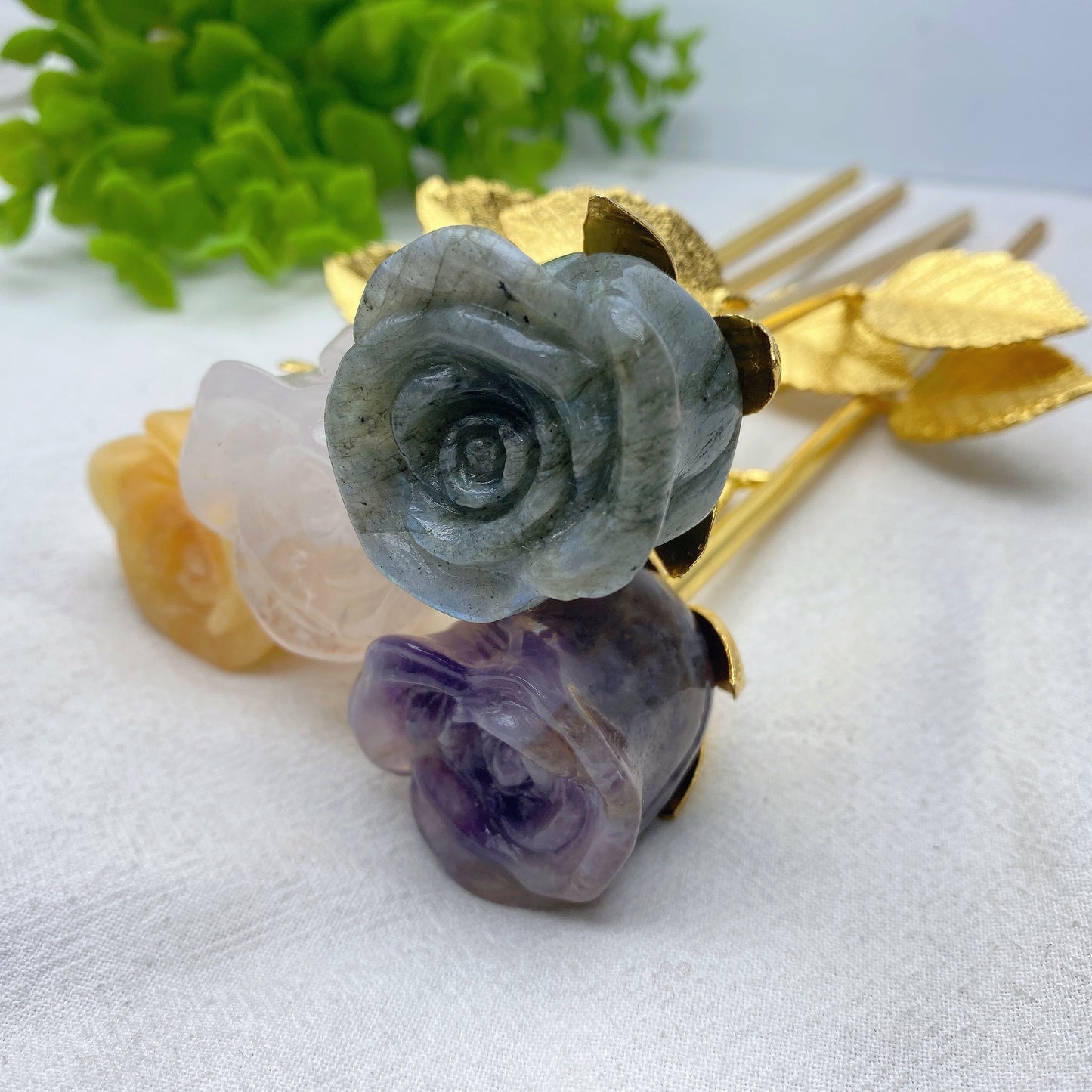 9.0" Mixed Crystal Rose Flower Bulk Wholesale