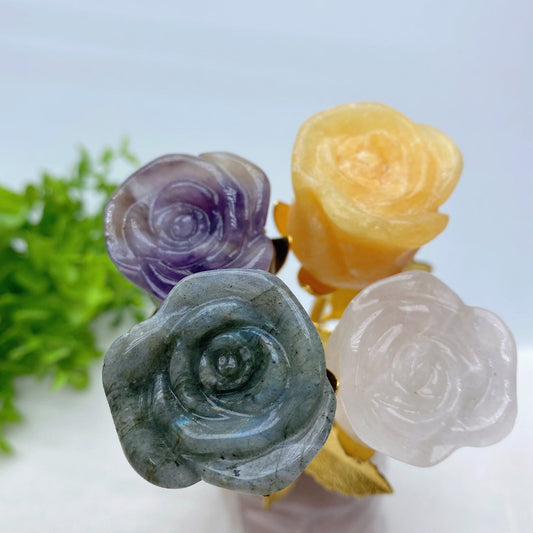 9.0" Mixed Crystal Rose Flower Bulk Wholesale