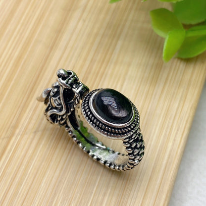 Mixed Crystal Adjustable Dragon Design Ring Bulk Wholesale