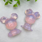 1.9" Pink Opalite Mickey Minie Carvings Bulk Wholesale