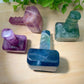 Mixed Fluorite Hammer Carvings Bulk Wholesale