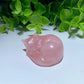 1.5" Rose Quartz Cat Carving Bulk Wholesale