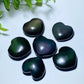 1.0" Rainbow Obsidian Heart Bulk Wholesale