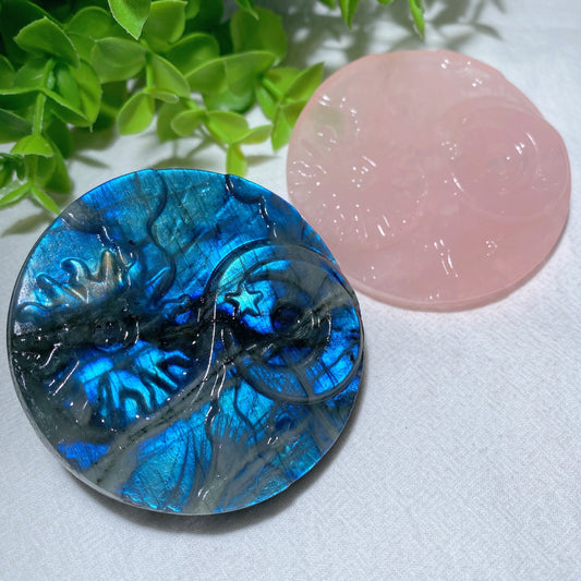 2.5" Tai Chi Sun Moon Round Slab Bulk Wholesale