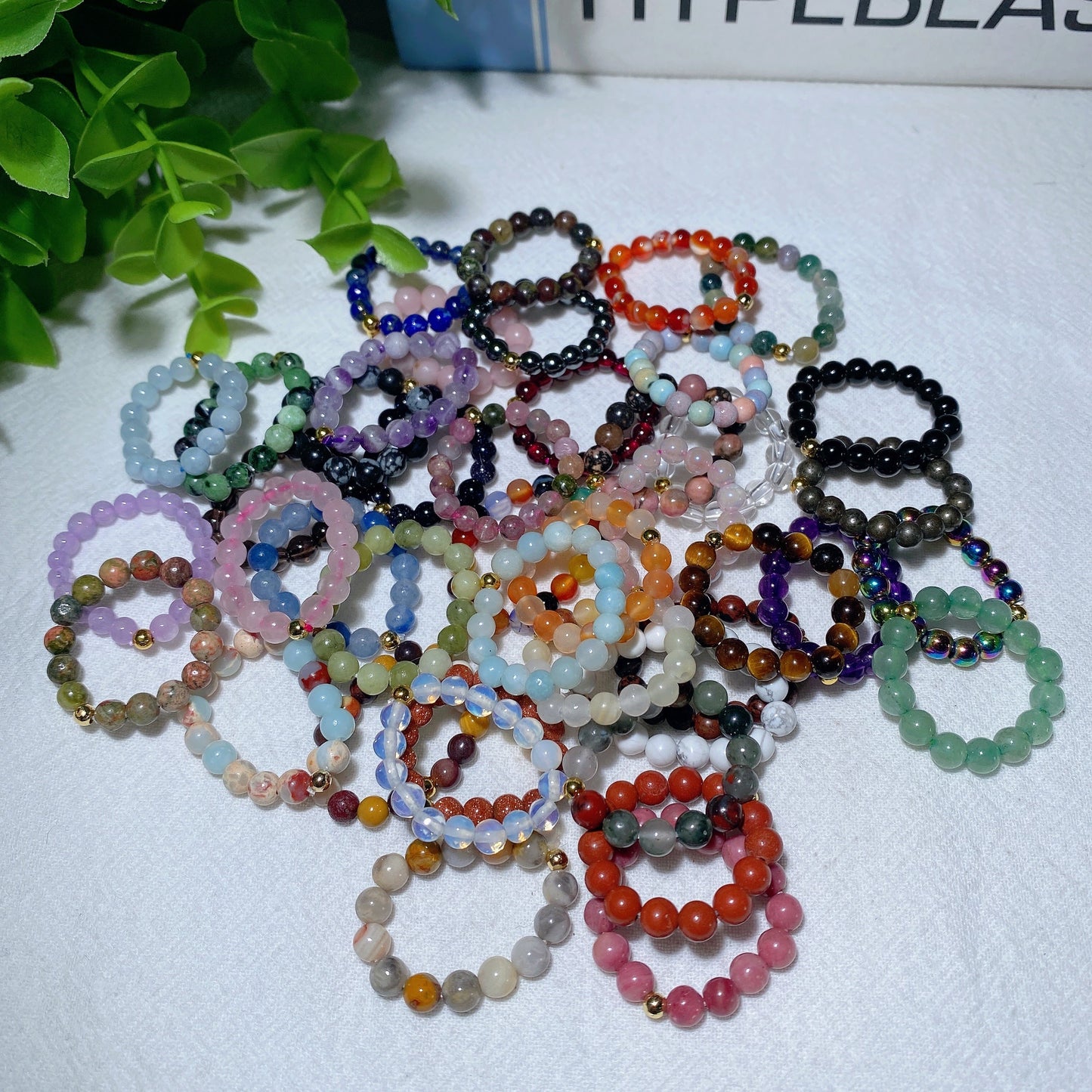 Mixed Crystal Adjustble Ring Bulk Wholesale