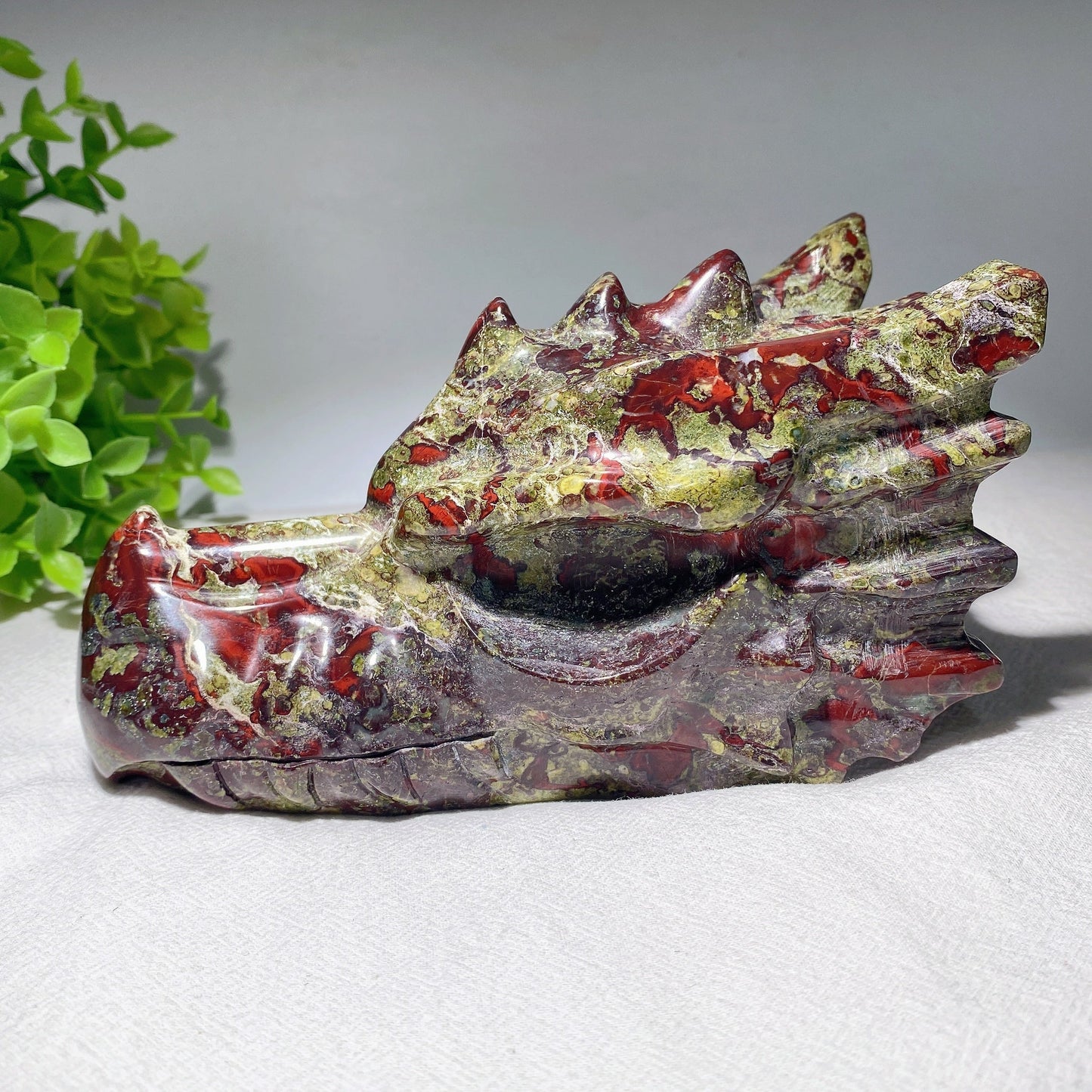 6.0" Dragon Blood Dragon Head Carving Bulk Wholesale