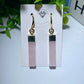 Rose Quartz Strip Earrings Bulk Wholesale