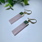 Rose Quartz Strip Earrings Bulk Wholesale