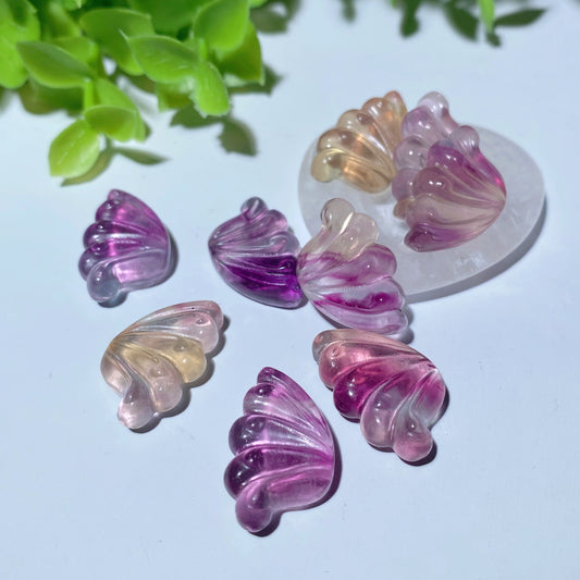 0.8" Mixed Fluorite Wings for Jewelry DIY Bulk Wholesale