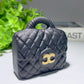 2.4" Black Obsidian Handbag Carvings Bulk Wholesale