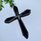 4.0" Black Obsidian Cross Pendant Bulk Wholesale