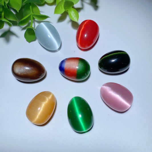 0.97" Mini Mixed Cat's Eye Eggs Bulk Wholesale