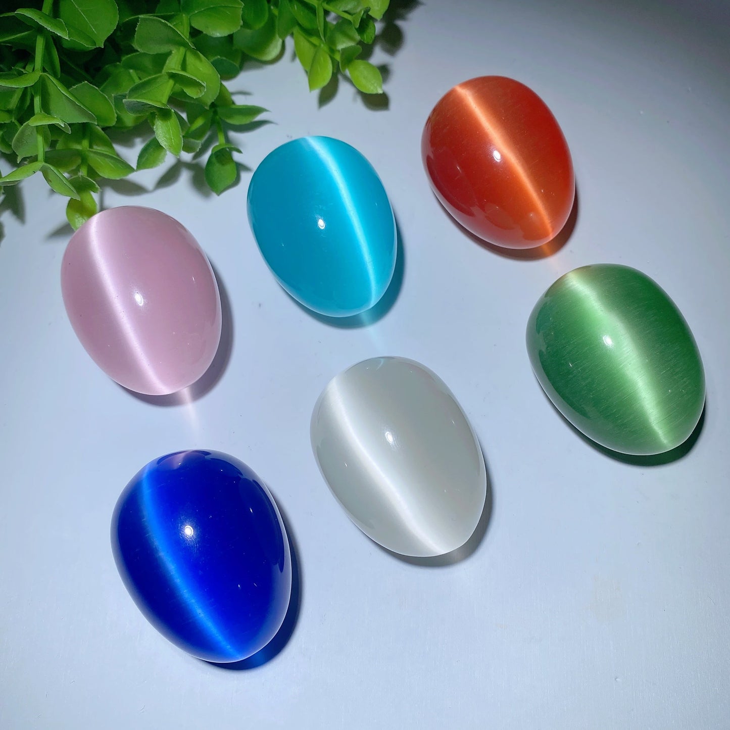 1.9" Mixed Cat's Eye Eggs Bulk Wholesale