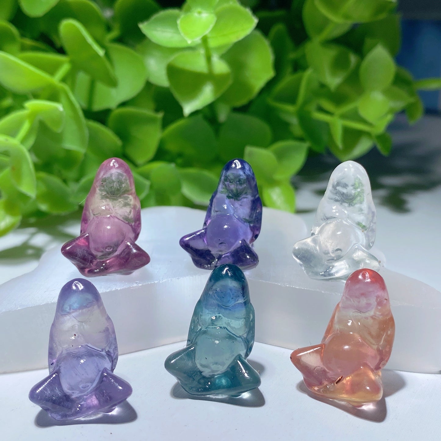 Mixed Fluorite Mini Carvings Bulk Wholesale